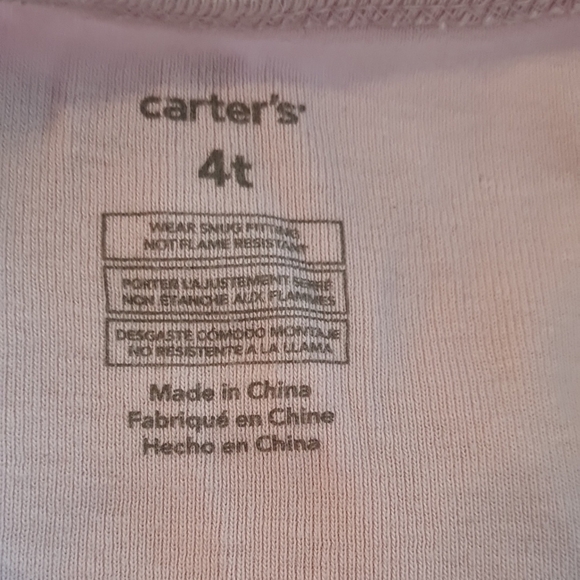 Carter's Pink Mermaid Kids Top and Shorts Sleepset. In good used condition, 4T - Picture 2 of 6